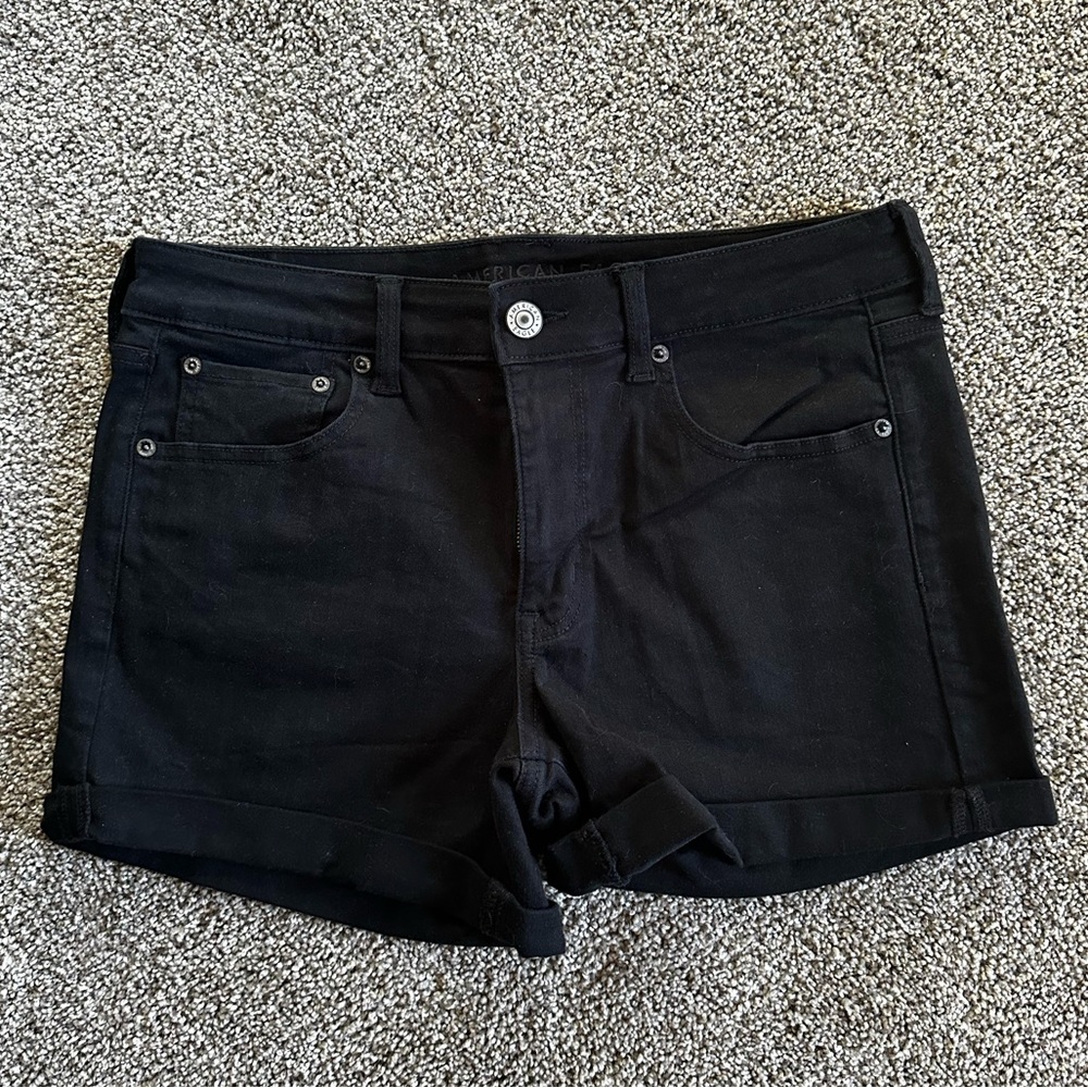Black American Eagle Midi Short